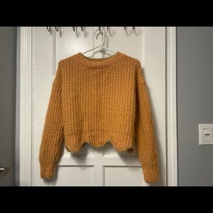 Fashion Nova Cropped Chunky Knit Sweater